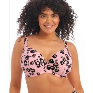 Elomi Kambuku Underwire Plunge Bikini Top 38G